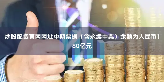 炒股配资官网网址中期票据（含永续中票）余额为人民币180亿元